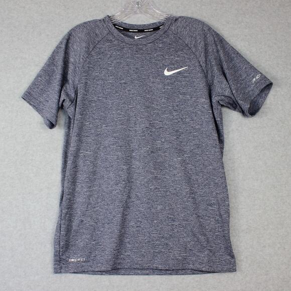 Nike Swim UPF 40+ Men's Small Athletic Gym‎ Training T-Shirt Blue Active Train - Picture 1 of 7